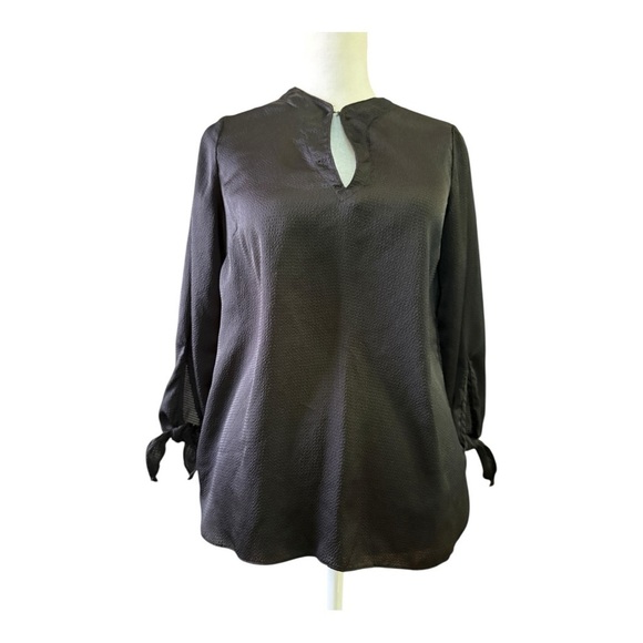 Michael Kors XS black Silky Blouse with 3/4 sleeves - Picture 1 of 9